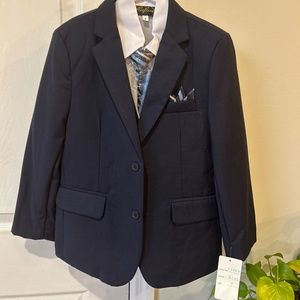 Kids 5 piece navy vest suit size 5